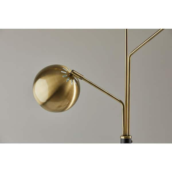 Casey Tree Lamp Black/white/brass - Adesso : Target