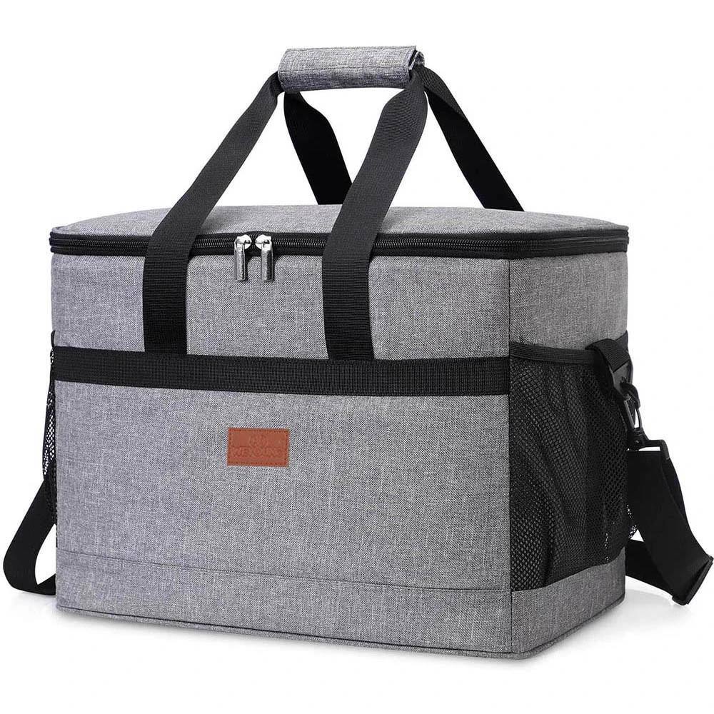 ITOPFOX 34 qt. Soft Cooler Bag with Hard Liner Insulated Picnic Lunch Bag for Camping Family Outdoor Activities in Gray H2PH005OT169 The Home Depot