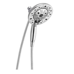 In2ition 5-Spray Patterns 2.5 GPM 6.88 in. Wall Mount Dual Shower Heads in Chrome