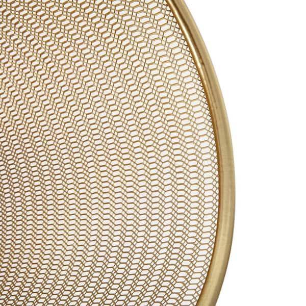 MARTHA STEWART 4.5 Gal. Gold Trash Can HH-OHD21-GLD-MS - The Home
