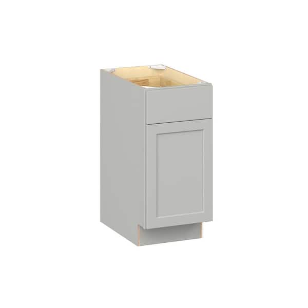Emerson Whisper Gray ADA Base with Right door Ready to Assemble Kitchen Cabinet (15 in. W x 32.5 in. H x 24 in. D)