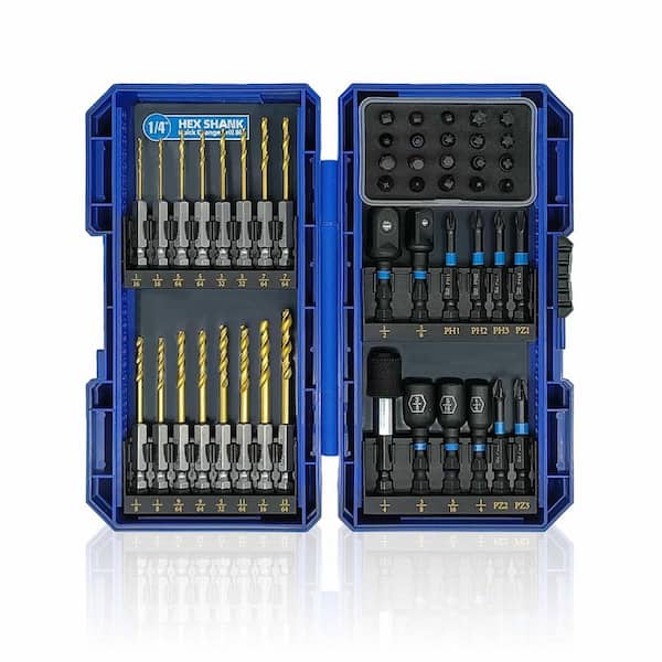 MYWISH 48-Piece Impact Ready Drill and Drive Bit Set