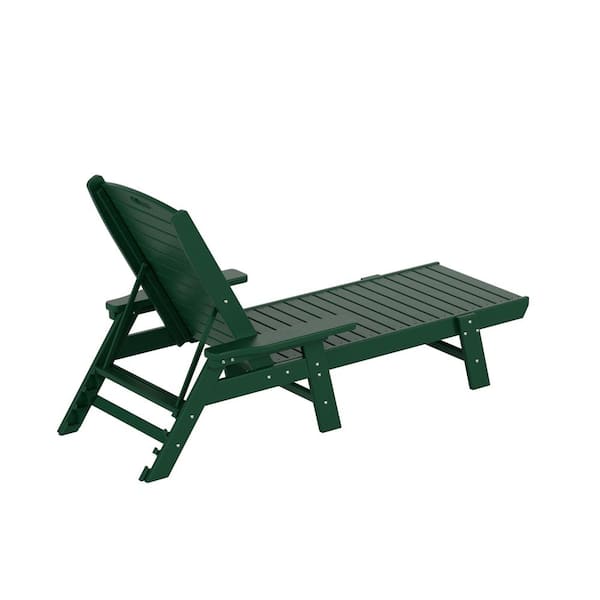 dark green sun lounger