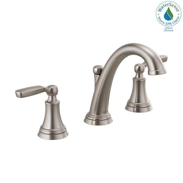 Delta Woodhurst 8 in. Widespread 2-Handle Bathroom Faucet in