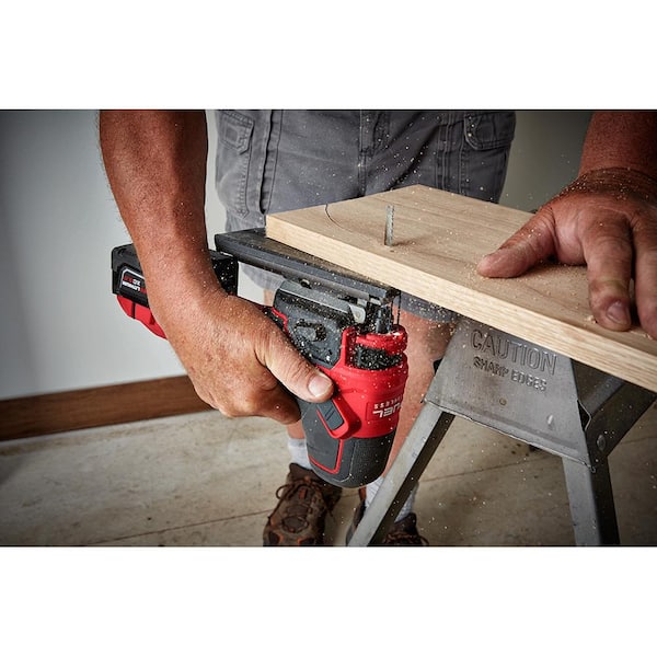 Milwaukee - M18 FUEL 18V Lithium-Ion Brushless Cordless Barrel Grip Jig Saw with 5.0 Ah Battery