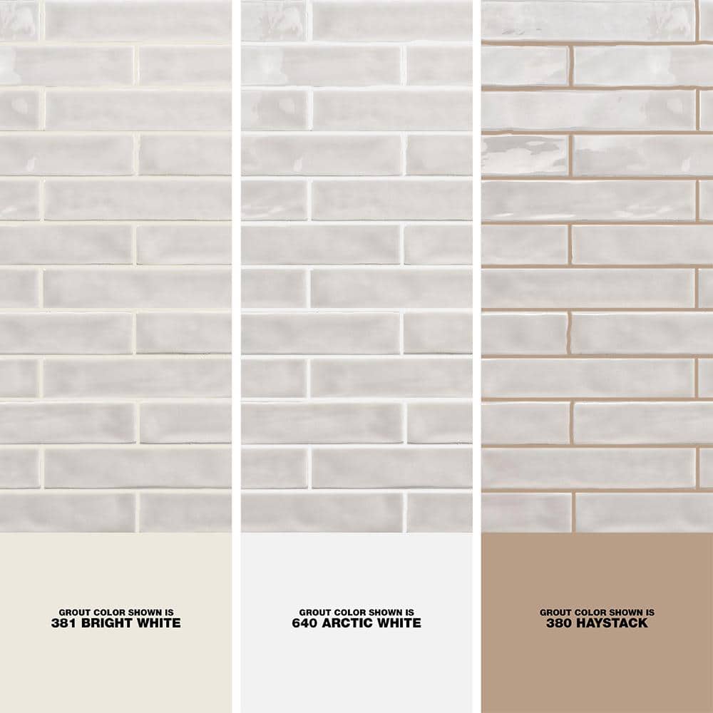 Brookline Polished Gray 2" x 10" Ceramic Subway Wall Tile