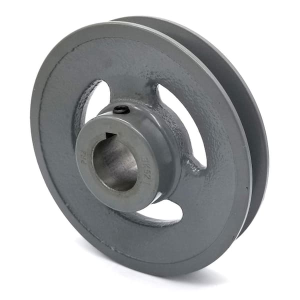 5 in. Dia x 1 in. Bore Cast Iron V-Groove Drive Pulley-6250010 - The ...