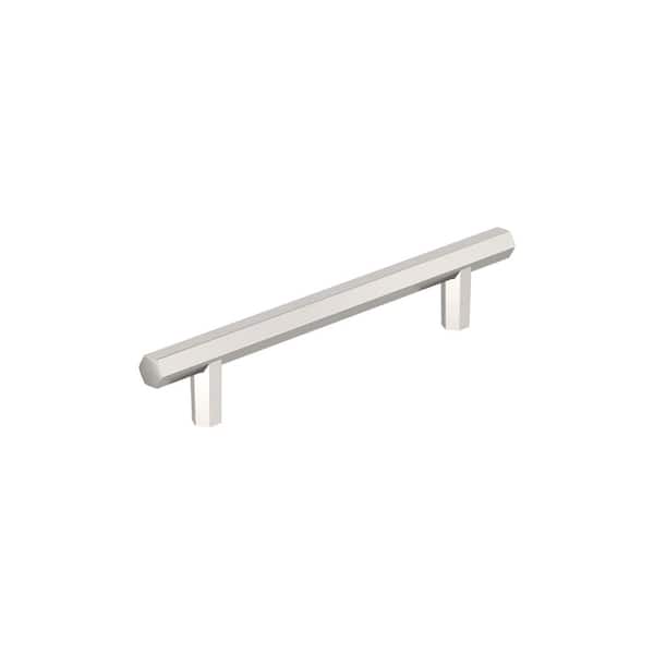Caliber 5-1/16 in. (128mm) Modern Polished Nickel Bar Cabinet Pull