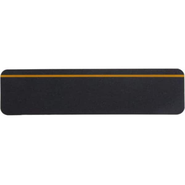 Handi Treads 6 in. x 2 ft. Black Non-Slip Grit Tread with Reflective Stripe, Retail (4-Pack)