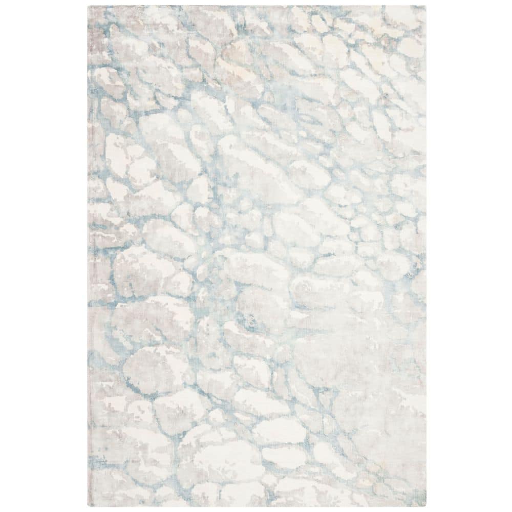 Mirage 6 ft. x 9 ft. Turquoise/Ivory Modern Abstract Area Rug price history on PriceWatchPro