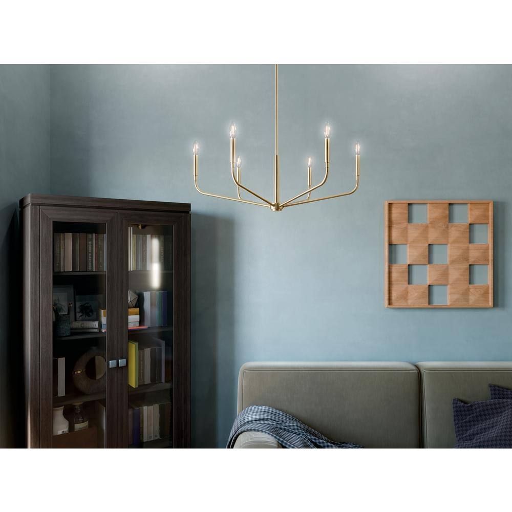Madden 32" Gold and Bronze Candle Chandelier Light