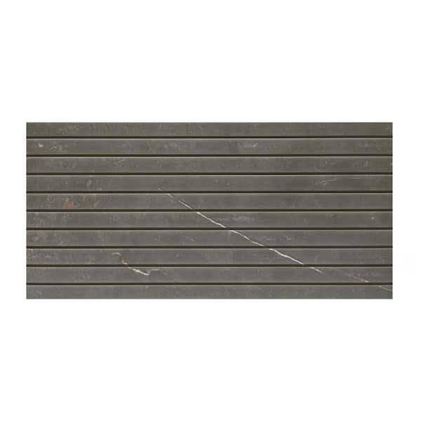 Istanbul Strata Night 7 in. x 7 in. Porcelain Floor and Wall Take Home Tile Sample