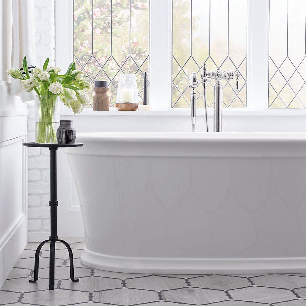 Memoirs White 66" Freestanding Soaking Bathtub