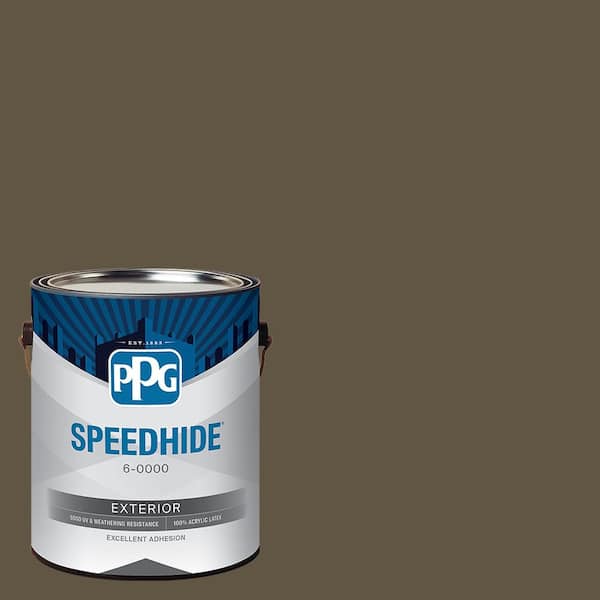SPEEDHIDE 1 gal. PPG1025-7 Coffee Bean Flat Exterior Paint