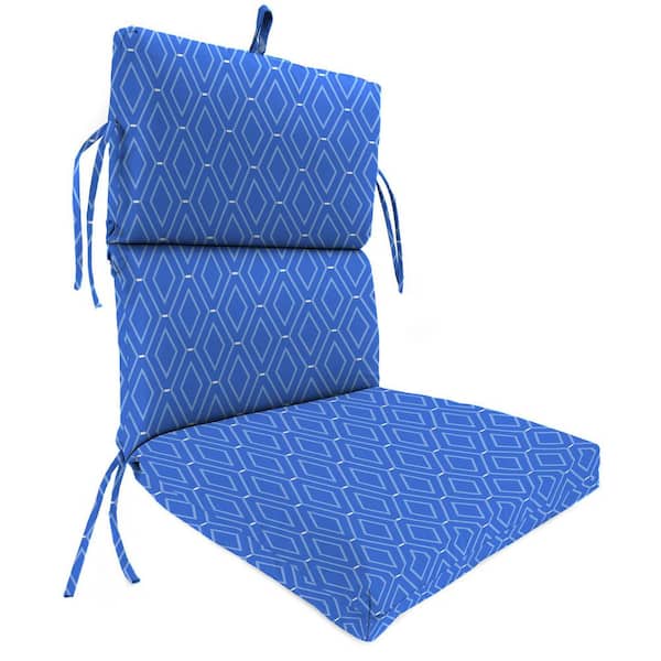 43 in. L x 21 in. W x 4 in. T Rectangular Outdoor Chair Cushion in Sniffen Delft