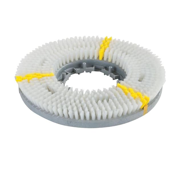Carlisle 18 in. Value Rotary Daily Cleaning Brush in White - EZ Snap