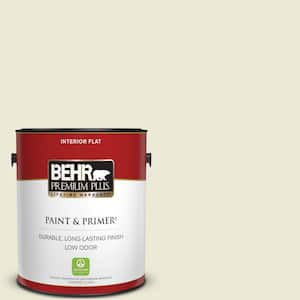 1 gal. #780C-2 Baked Brie Flat Low Odor Interior Paint & Primer