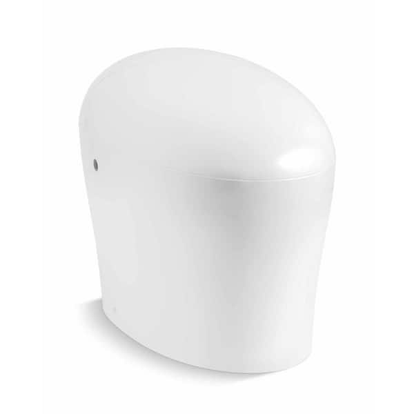 KOHLER Karing Intelligent 1-Piece 1.08 GPF Single Flush Elongated Toilet in White with built in bidet, Seat Included