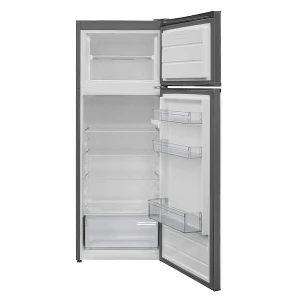 Magic Cool 10.0 cu. ft. Top Freezer Apartment Size Refrigerator In  Stainless Steel MCR10SI - The Home Depot
