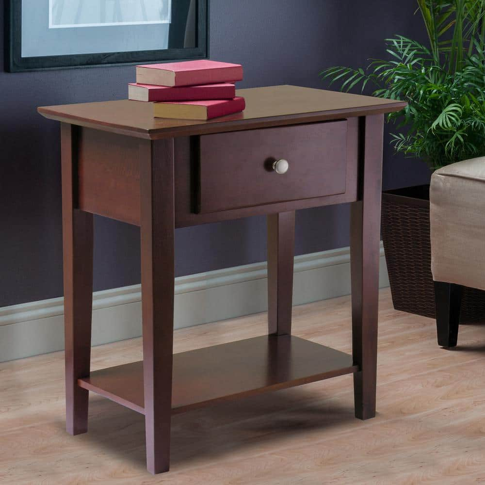 Winsome Shaker Night Stand with Drawer 94922 - The Home Depot