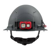 BOLT Gray Type 1 Class C Front Brim Vented Hard Hat with 6-Point Ratcheting Suspension (10-Pack)