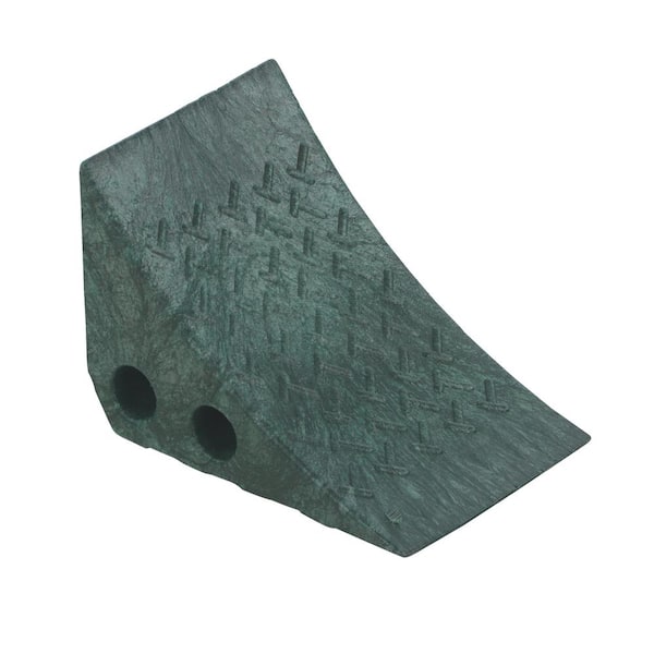 Vestil Recycled Green Plastic Wheel Chock