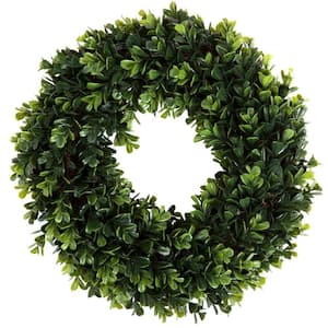 12 in. Round Artificial Boxwood Wreath