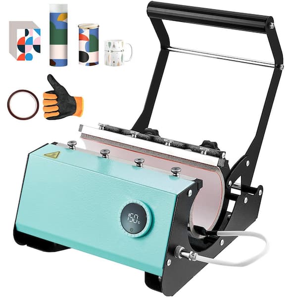 Mug Heat Press Machine for 11-30 oz. Tumblers, Sublimation Transfer Straight Skinny Tumblers, Includes Heat-Resistant