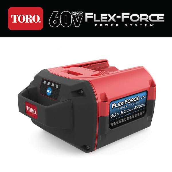Toro Flex-Force Power System 60-Volt Max 5.0 Ah 270 Wh Lithium-Ion Battery