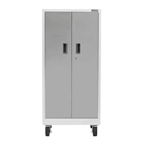Pre-Assembled Steel Freestanding Garage Cabinet in Gray Slate with Casters (30 in. W x 66 in. H x 18 in. D)