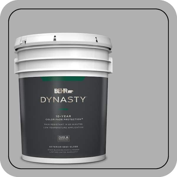 BEHR DYNASTY 5 gal. #780F-4 Sparrow Semi-Gloss Enamel Exterior Stain-Blocking Paint & Primer