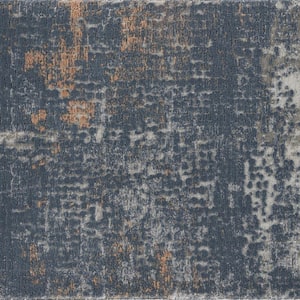 9 in. x 9 in. Pattern Carpet Sample - Frenzy - Color Slate