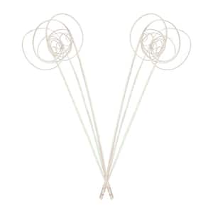 Opal/White Sparkle Dried Natural Cane Circle (2-Pack)