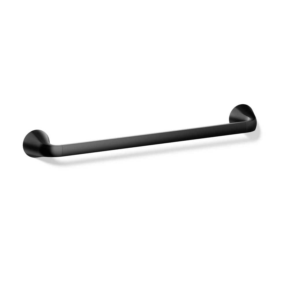 KOHLER Cursiva 18 in. Towel Bar in Matte Black K-R26687-BL - The