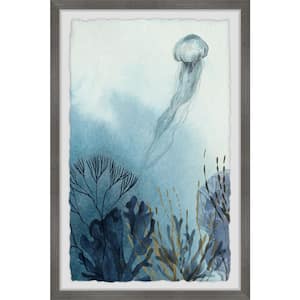 "Jellyfish Float" by Marmont Hill Framed Nature Art Print 36 in. x 24 in.