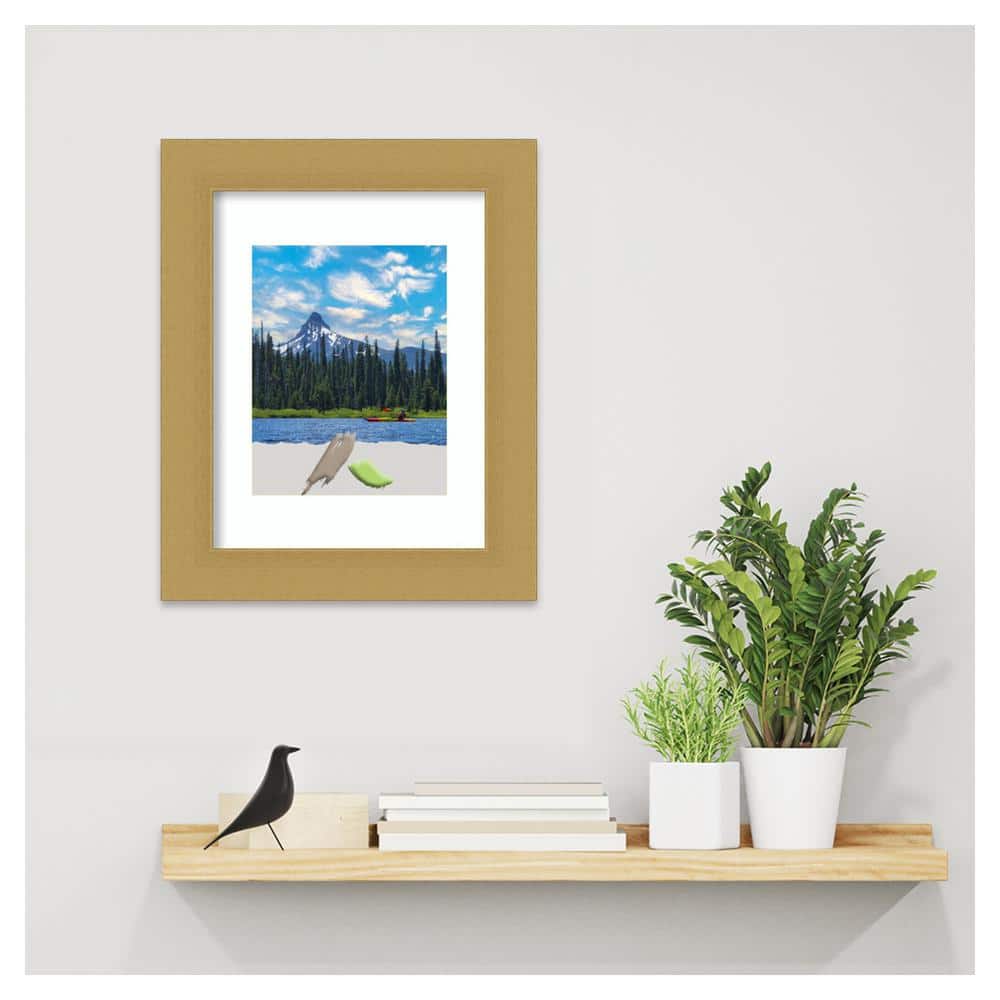 Grace Brushed Gold 8x10 Polystyrene Wall Picture Frame