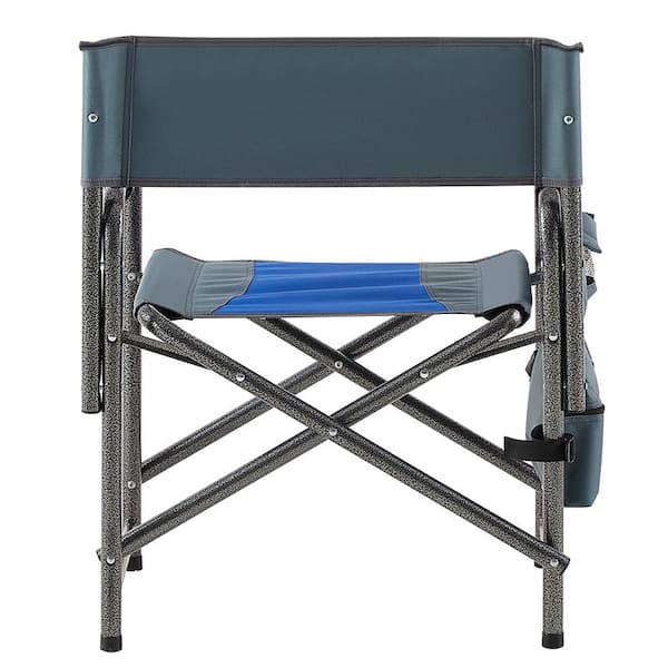 Alpulon 38 in. Oversized High Camping Portable Fishing Black Metal Folding  Beach Chair ZMWV116 - The Home Depot