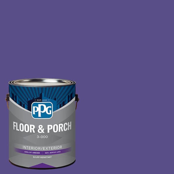 1 gal. PPG1247-7 Eggplant Satin Interior/Exterior Floor and Porch Paint