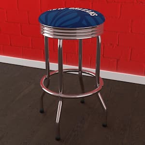 New Orleans Pelicans Fade 29 in. Blue Backless Metal Bar Stool with Vinyl Seat