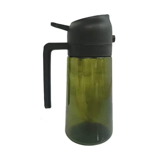 Food-Grade BPA-Free PP Lead-Free Glass Transparent Oil Dispenser Bottle Spray Pour Kitchen Gadget