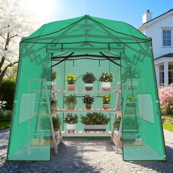 Yardsight 11 ft. W x 8.5 ft. D x 8 ft. H Walk-in Greenhouse