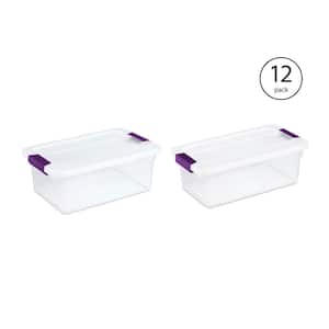 15 and 6 qt. ClearView Latch Storage Bin Containers