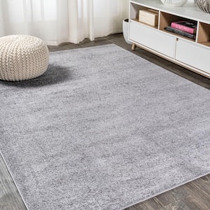 Haze Solid Low-Pile Gray 3 ft. x 5 ft. Area Rug