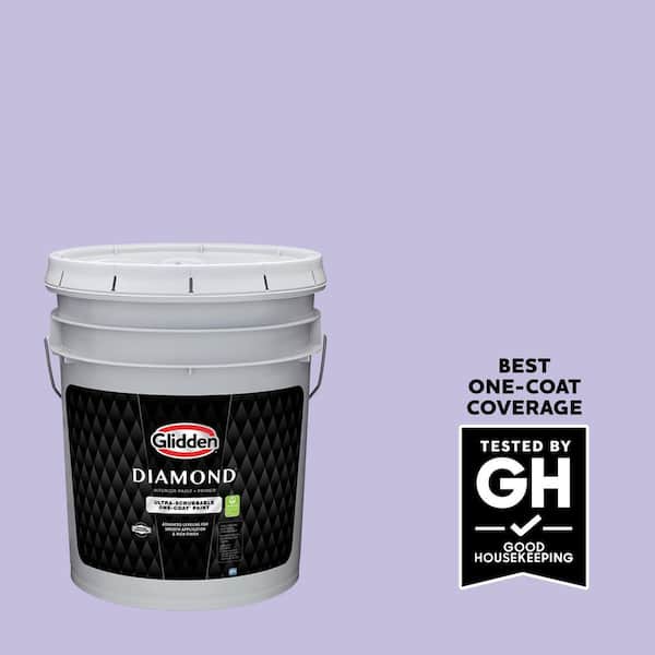 Glidden Diamond 5 gal. PPG1247-4 Purple Dragon Ultra-Flat Interior Paint with Primer