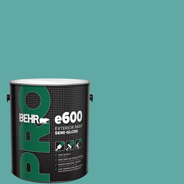 BEHR PRO 1 gal. #500D-5 Teal Zeal Semi-Gloss Exterior Paint