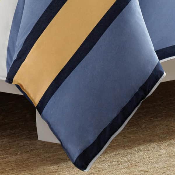 Blue Details about   Nautica Dover Cotton Comforter Set Full/Queen 