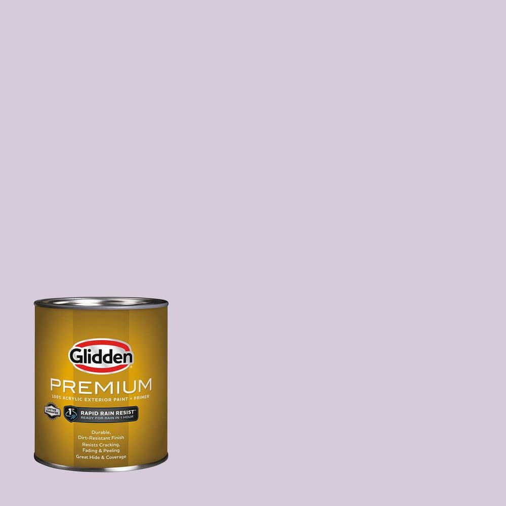 Glidden Premium 1 qt. PPG1176-3 Dusky Lilac Flat Exterior Latex