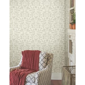 Wicker Sparrow and Oak Paper Peel and Stick Matte Wallpaper