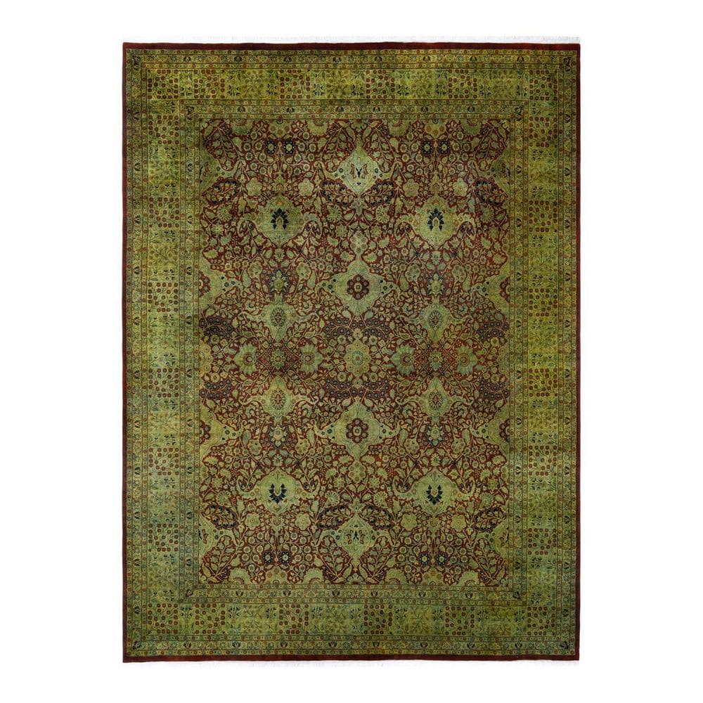 Overdyed Orange 9 ft. 1 in. x 12 ft. 3 in. Wool Indoor Area Rug price history on PriceWatchPro