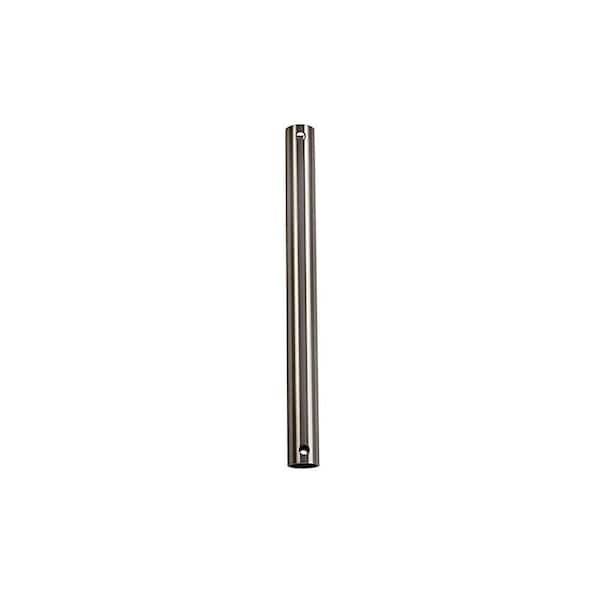 ARRANMORE LIGHTING & FANS 12 in. Brushed Nickel Steel Extension Downrod